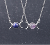 Triple Moon Crystal Necklaces