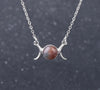 Triple Moon Crystal Necklaces