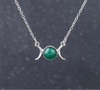 Triple Moon Crystal Necklaces
