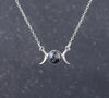 Triple Moon Crystal Necklaces