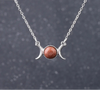 Triple Moon Crystal Necklaces