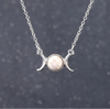 Triple Moon Crystal Necklaces