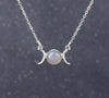 Triple Moon Crystal Necklaces