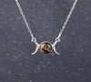 Triple Moon Crystal Necklaces