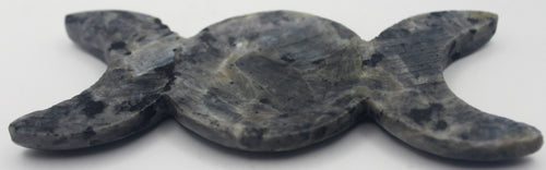 Larvikite Triple Moon Dish – Stone of Protection & Intuition