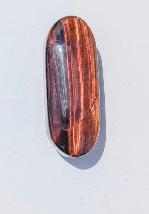 Red Tiger’s Eye Palm Stone – Motivation, Power & Protective Grounding