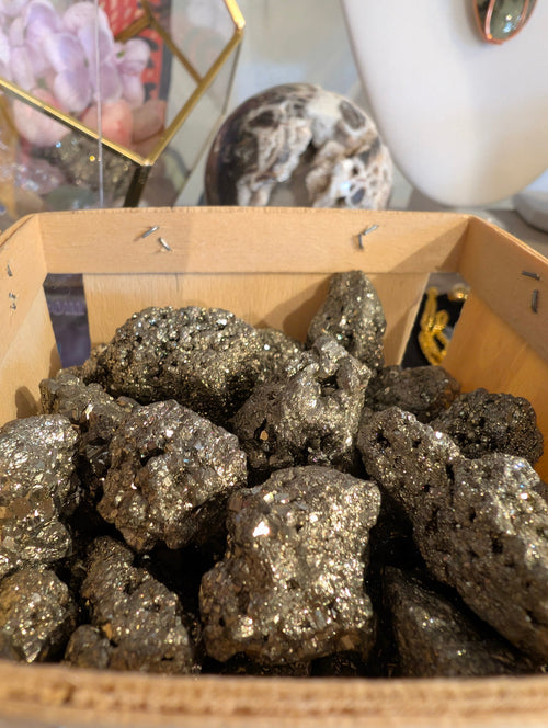 Raw Pyrite Cluster– Prosperity, Confidence & Protection Stone