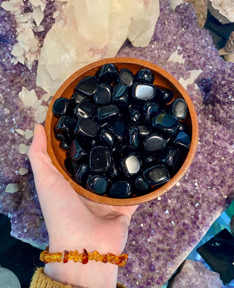 Obsidian Tumbled Stone - Protection